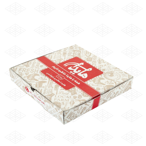 جعبه پیتزا مقوایی هایدا - از بغل