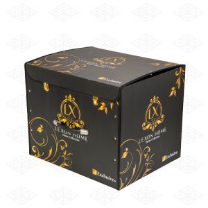 جعبه لمینتی کالای خواب در بسته مشکی و طلایی