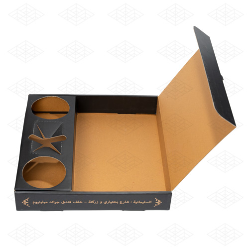 جعبه بیرون بر غذا با نگهدارنده مخلفات سه تایی