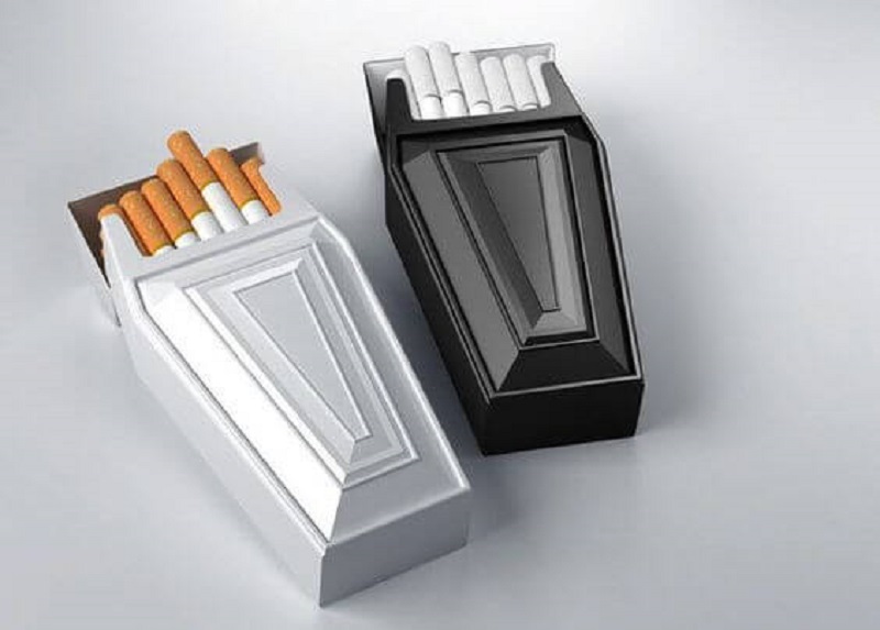 بسته بندی سیگار که به نوعی هشداردهنده هم هست
